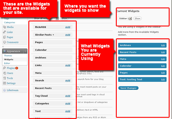Easy UI for managing widgets widgets-1