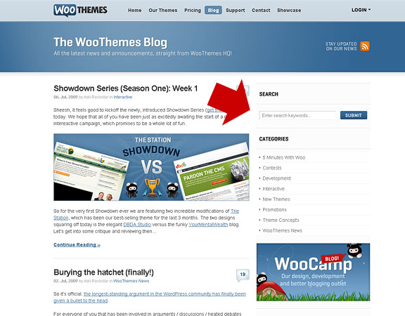 WooThemes likes their sidebar in a column widgets-7
