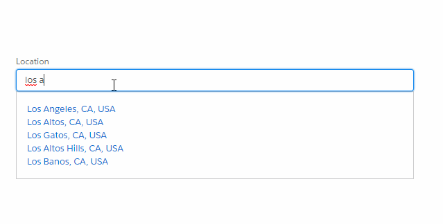 Lightning Auto Suggest