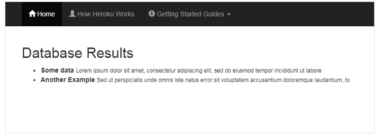 node js page