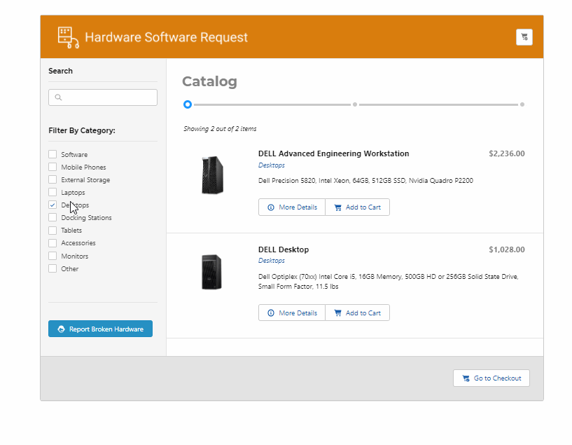 hardware request motion