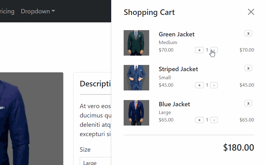 buttons in action